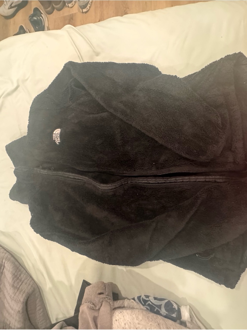 The North Face Black Teddy Fleece Jacket - Cozy Zip Front